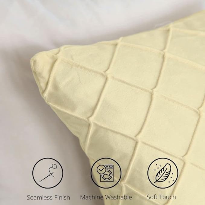 Pagnanno - Soft Velvet Cushion Covers Set of 2 & 4 - Design 8