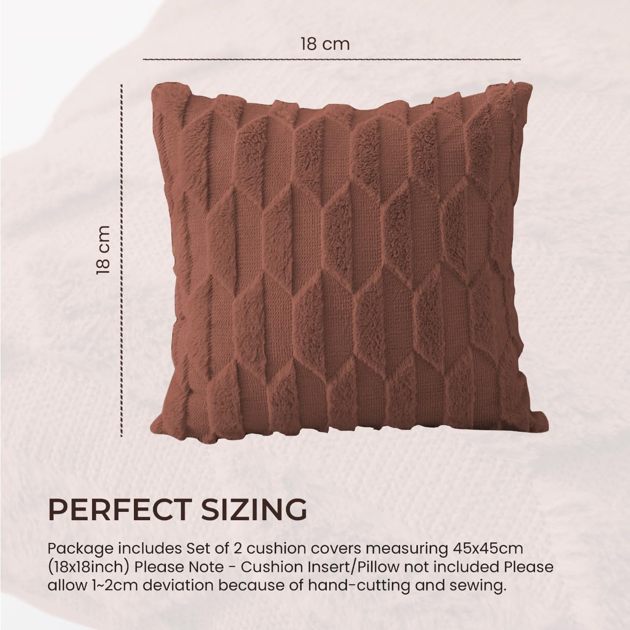 Pagnanno - Soft Velvet Cushion Covers Set of 2 & 4