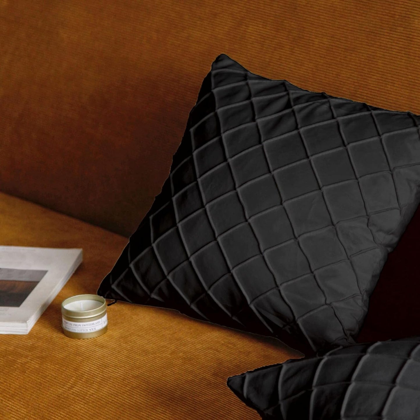 Pagnanno - Soft Velvet Cushion Covers Set of 2 & 4 - Design 8