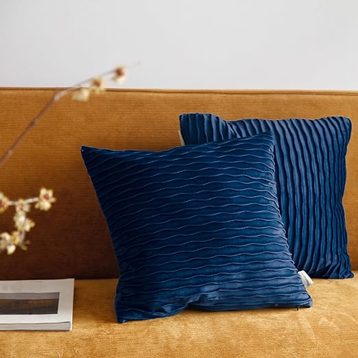 Pagnanno - Waves - Velvet Cushion Covers Set of 2