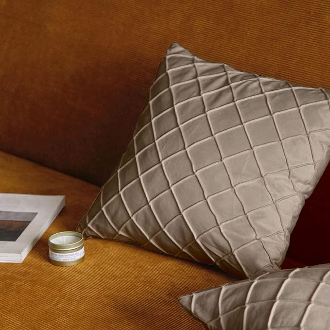 Pagnanno - Soft Velvet Cushion Covers Set of 2 & 4 - Design 8