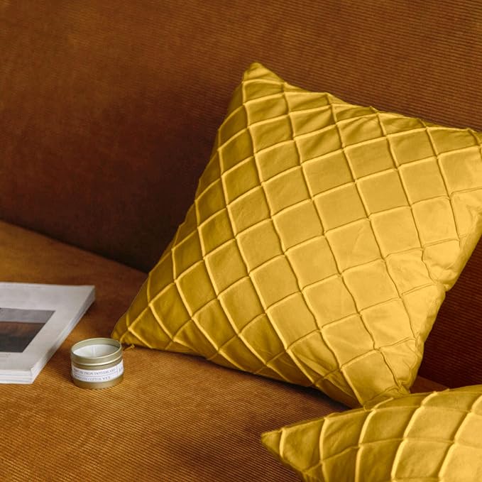 Pagnanno - Soft Velvet Cushion Covers Set of 2 & 4 - Design 8