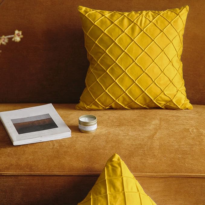 Pagnanno - Soft Velvet Cushion Covers Set of 2 & 4 - Design 8