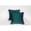 Pagnanno - Poms - Set of 2 Soft Velvet Cushion Covers