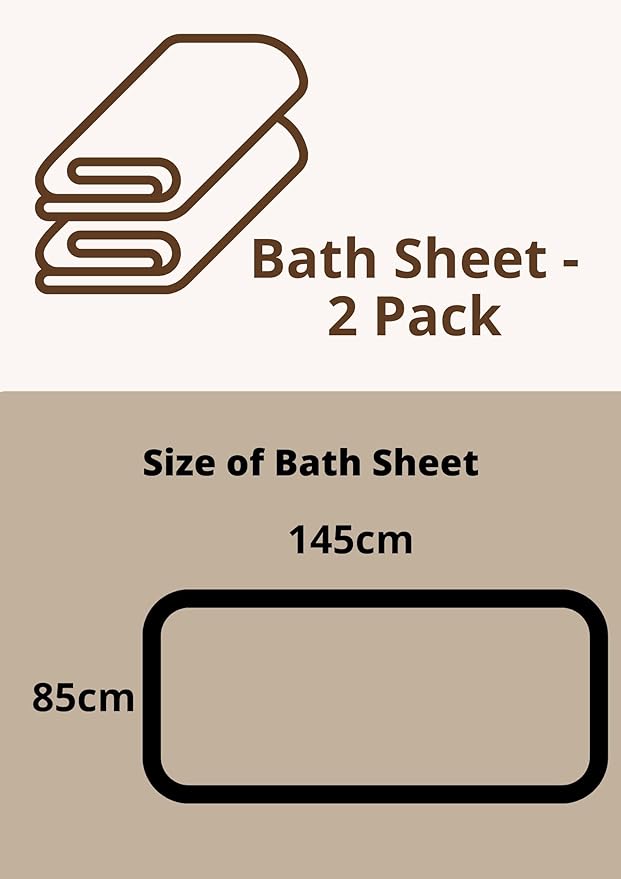 Pagnanno. - Premium Jumbo Bath Sheet Set of 2