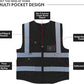 Vasego - Hi Visibility Executive Reflective Safety Vest in Black