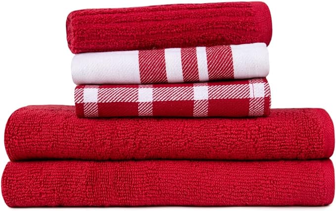 Pagnanno - Waffle Weave Kitchen Tea Towels Set