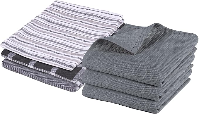 Pagnanno - Waffle Weave Kitchen Tea Towels Set