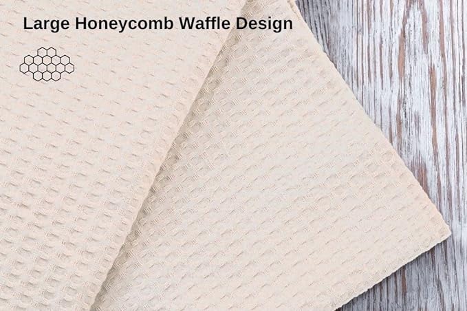 Pagnanno - Waffle Weave Kitchen Tea Towels Set