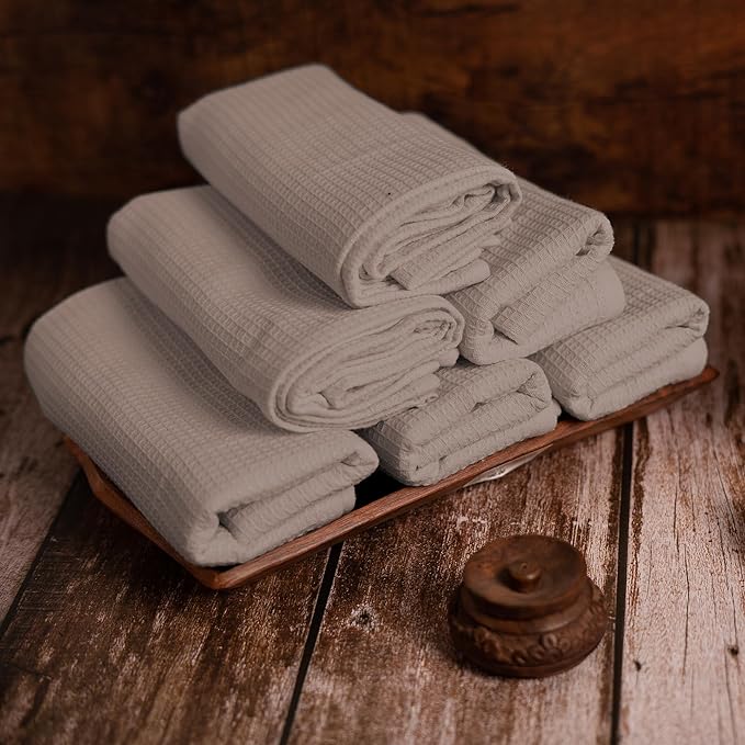 Pagnanno - Waffle Weave Kitchen Tea Towels Set