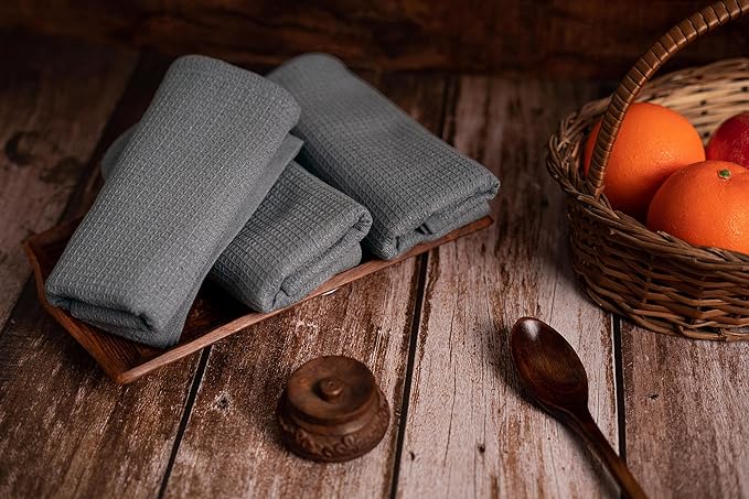 Pagnanno - Waffle Weave Kitchen Tea Towels Set