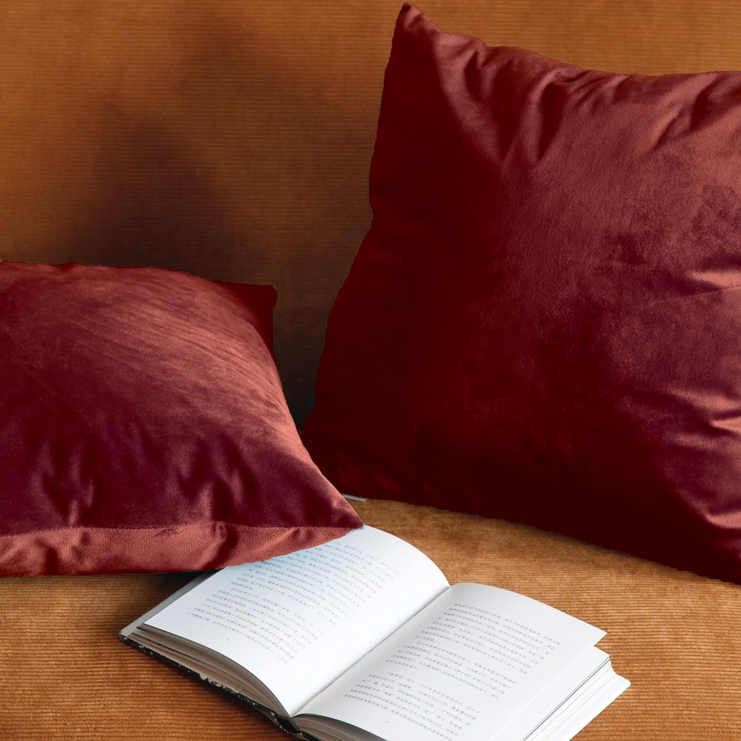 Pagnanno - Plain - Velvet Cushion Covers Set of 2 & 4