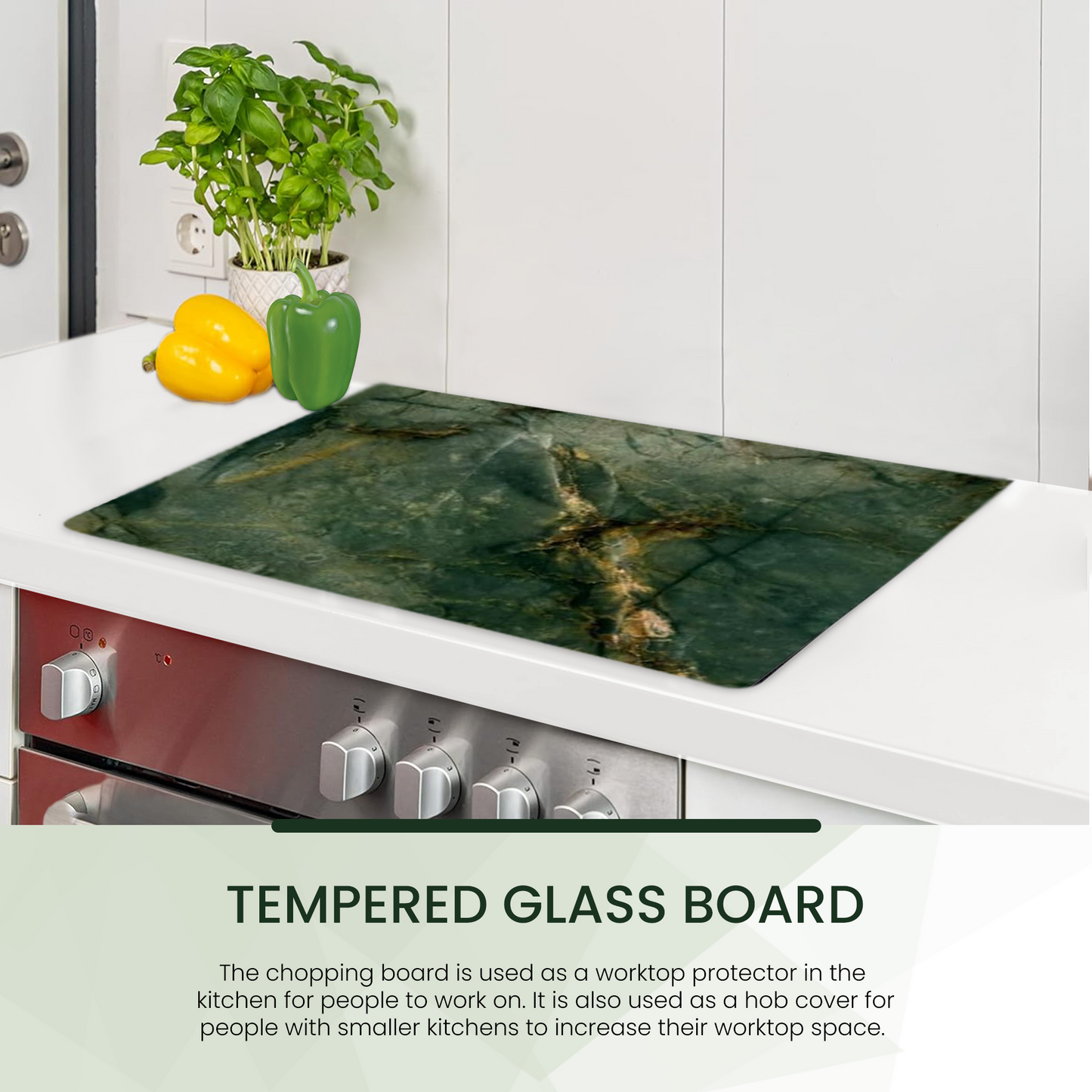 Pagnanno - Glass Chopping Board Work Top Saver