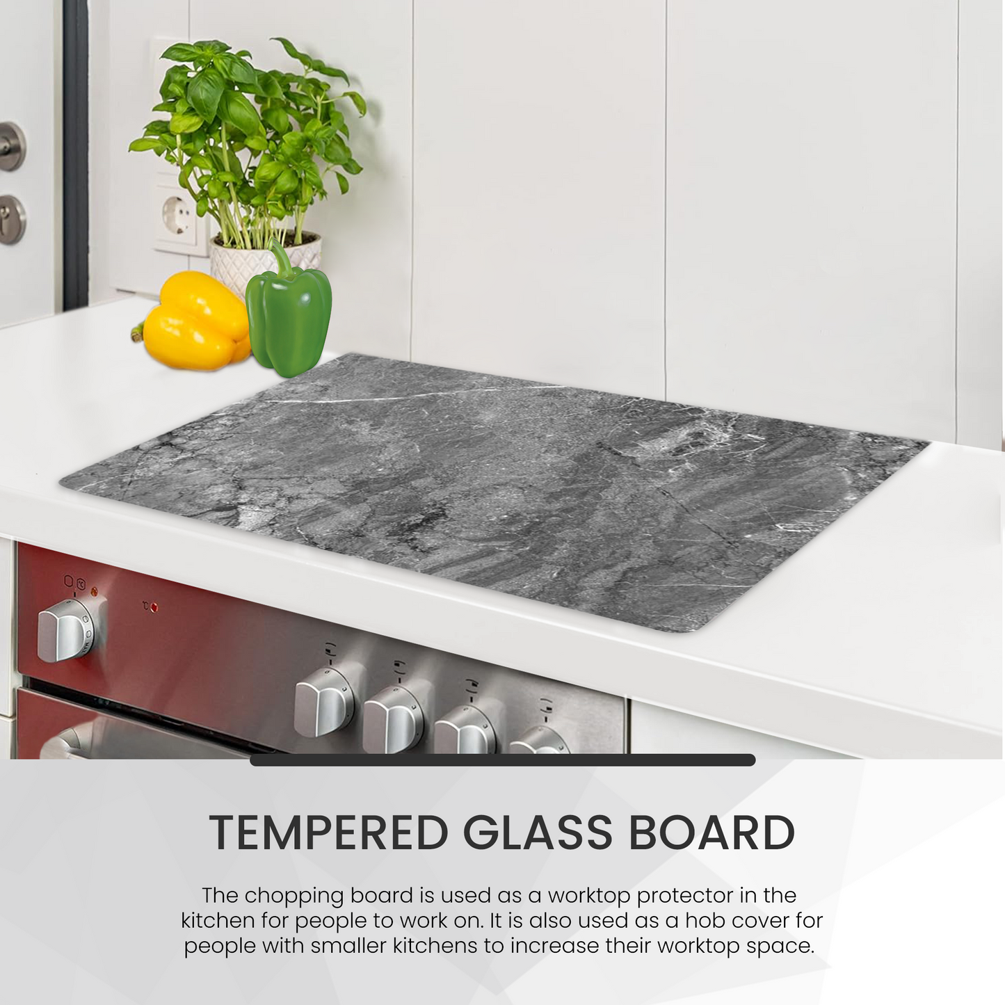 Pagnanno - Glass Chopping Board Work Top Saver