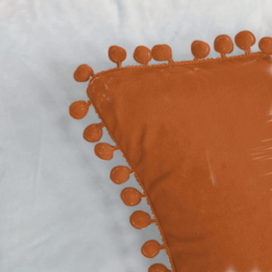 Pagnanno - Poms - Set of 2 Soft Velvet Cushion Covers