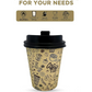 Wraplyft - 8 oz Single Wall Disposable Coffee Cups Pack of 100 & 200