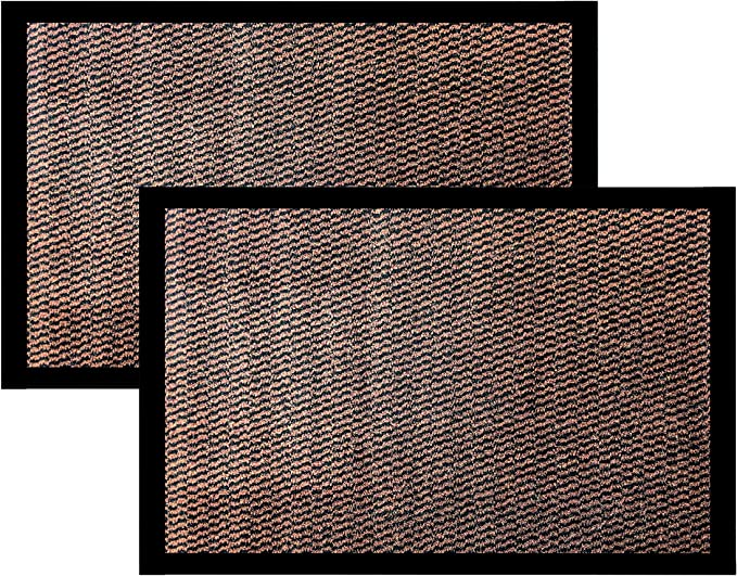 Dirt Trapper Door Mat - Barrier Mat - Pack of 2 Sky view - Dark Brown